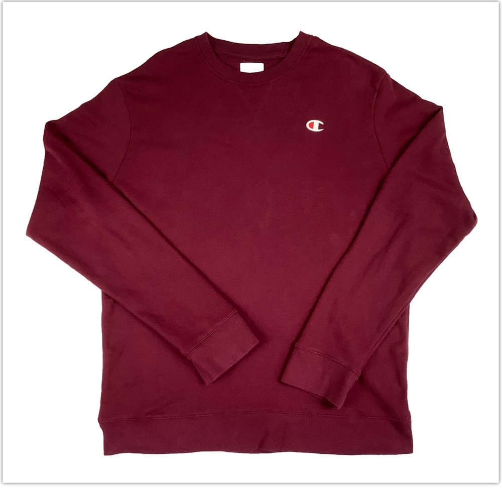 Champion Men’s Sweater Shirt Burgundy/ Large